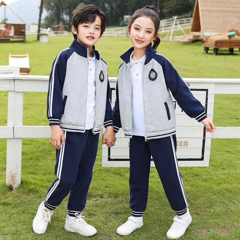 ジャージ キッズ 男女兼用 オールシーズン 綿素材 3点セット 園児 小学生 スクールウェア 運動会 スポ..