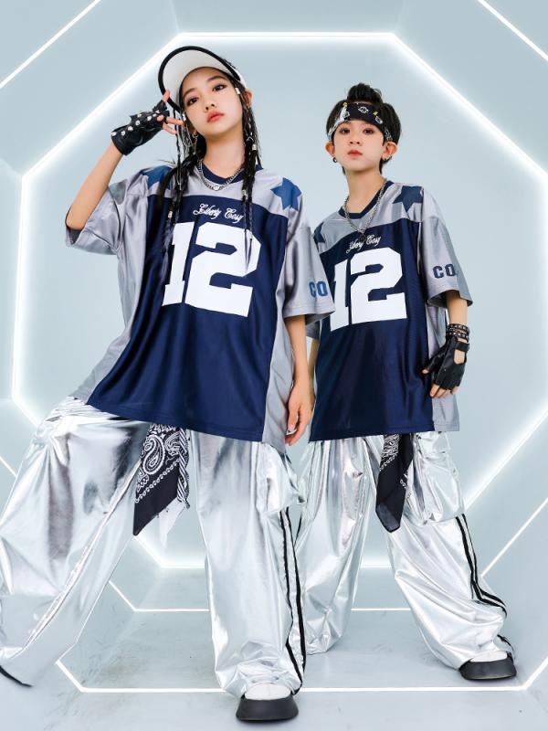 ダンス衣装 キッズ 男の子 女の子 子供用 ストリート ヒップホップ ステージ 発表会 パフォーマンス フ..