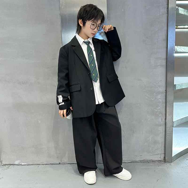 子供服 男の子 男児 ジュニア 春秋 スーツ ジャケット セットアップ フォーマル カジュアル 韓国風 ゆ..