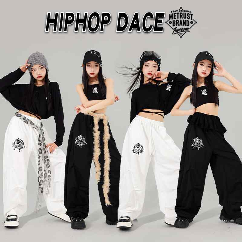 ダンスウェア 女の子 キッズ ガールズ ジャズダンス ストリートダンス ヒップホップ 発表会 練習着 ノ..