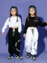 ダンスウェア キッズ 女の子 ジュニア ガールズ ジャズ ヒップホップ ストリートダンス へそ出し ショート丈 トップス パンツ セットアップ 綿 練習着 発表...