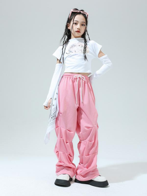 キッズ ダンス衣装 女の子 ガールズ ジャズ ヒップホップ ストリート 発表会 舞台 ステージ レッスン ..
