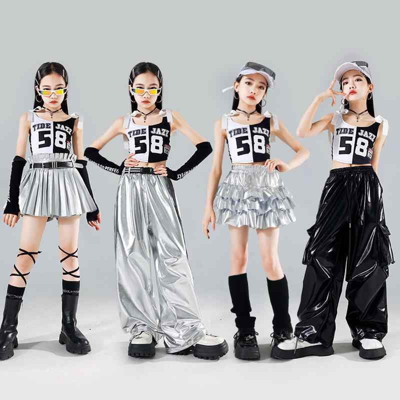 キッズ ダンス衣装 女の子 ジュニア 女児 ジャズ ヒップホップ ストリート 発表会 ステージ パフォーマ..