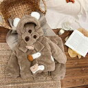 ベビー ルームウェア パジャマ 男の子 女の子 男女兼用 冬用 厚手 フランネル 裏起毛 あったか 保温 カートゥーン柄 かわいい カジュアル スリーピース セ...