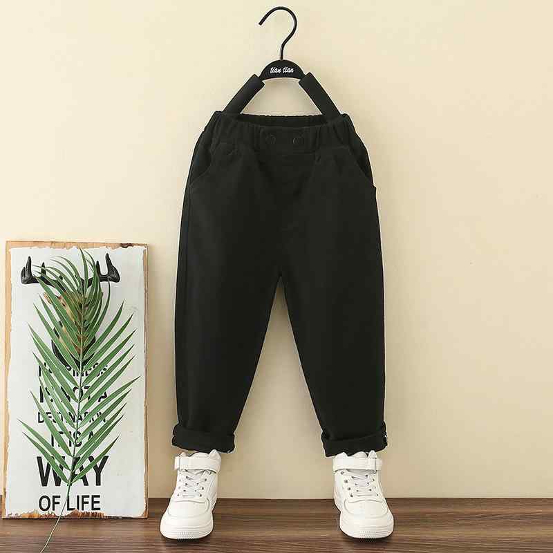 キッズ 男の子 男児 小中学生向け 秋物 綿 コットン カジュアル ロング丈 パンツ 普段使い 合わせやす..