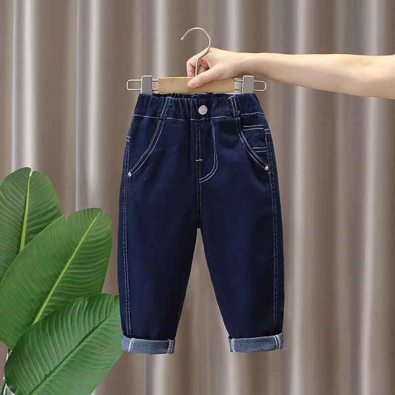 デニムパンツ 男の子 キッズ ジーンズ ストレート カジュアル ストリート 普段使い ミドルウエスト 綿 ..