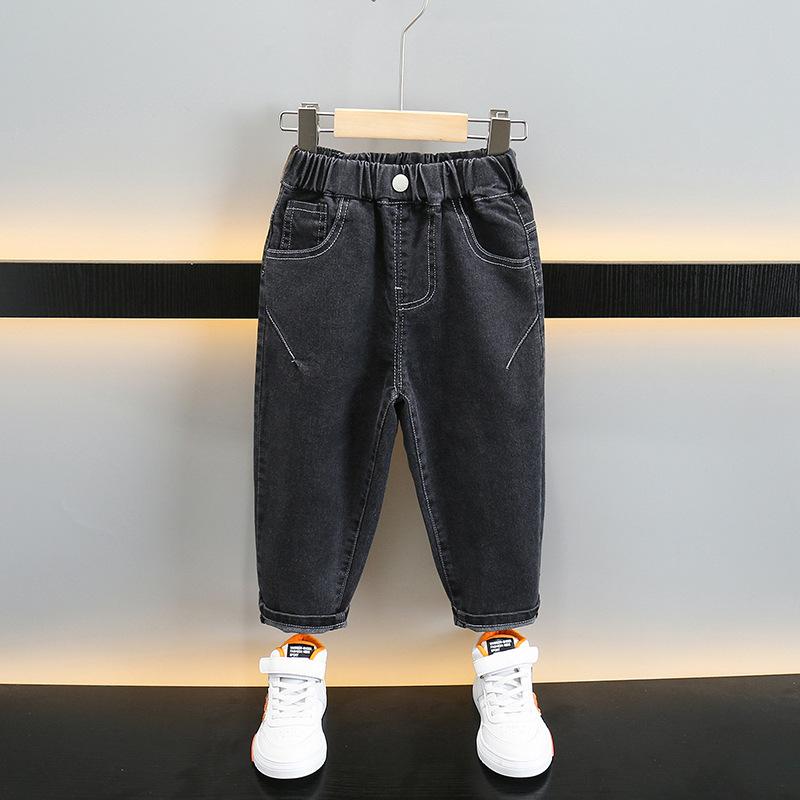 デニムパンツ 男の子 キッズ 春秋 スキニー 細身 ロングパンツ 綿 コットン 普段使い 通学 着回し カジ..
