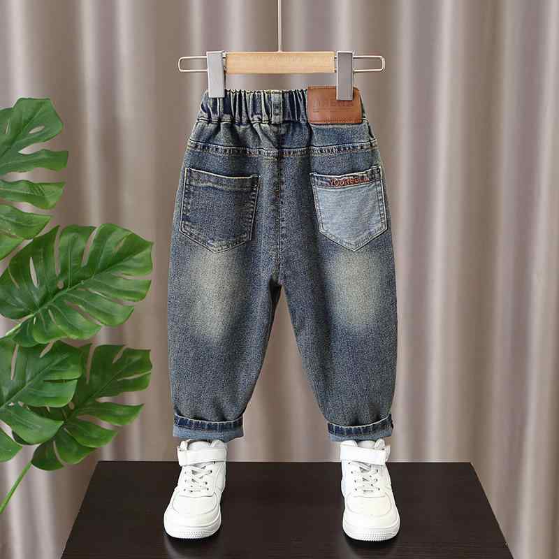 デニムパンツ 男の子 キッズ 春秋 カジュアル 綿 長ズボン おしゃれ かっこいい トレンド 着回し 中小..