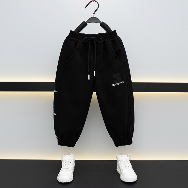 パンツ 男の子 キッズ 春秋 カジュアル 長ズボン スウェットパンツ ジョガー 無地 綿 コットン 通学 普..