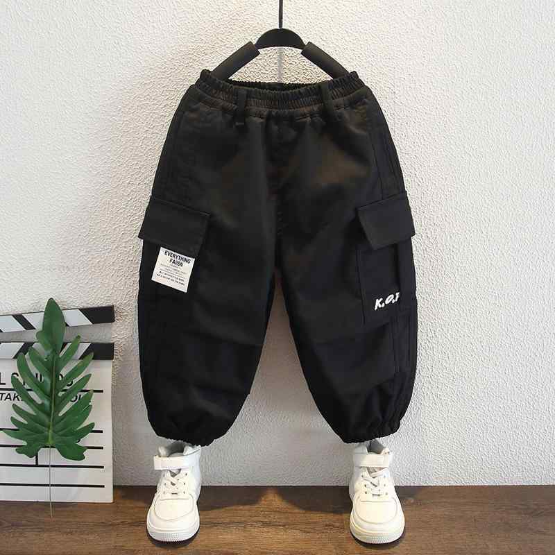 パンツ 男の子 キッズ 子供服 春秋 カジュアル カーゴ 長ズボン 綿 コットン 無地 柔らか ウエストゴム..