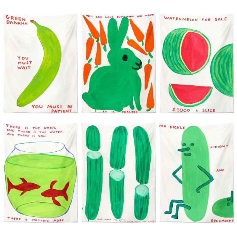 タペストリー グリーン系 フルーツ 動物柄 寝室 リビング 北欧風 壁掛け ウォールアート インテリア装..