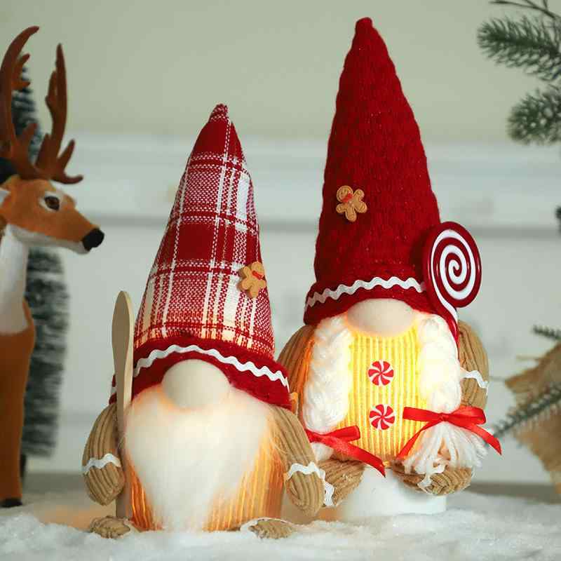 クリスマス 置物 ノーム人形 ジンジャーブレッドマン マスコット デコレーション 布製 フィギュア かわ..