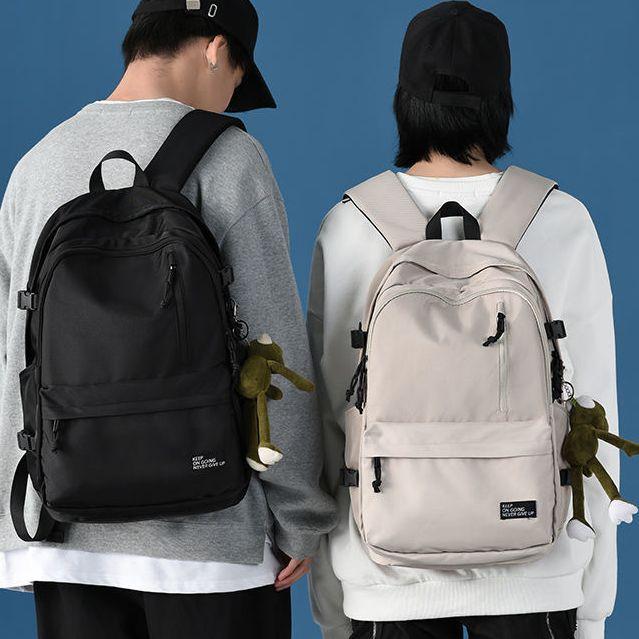 リュックサック メンズ 男性用 大容量 防水 PC収納 ノートPC対応 学生 通学 通勤 バックパック カジュアル ポリエステル ブラック レッド カーキ(4)