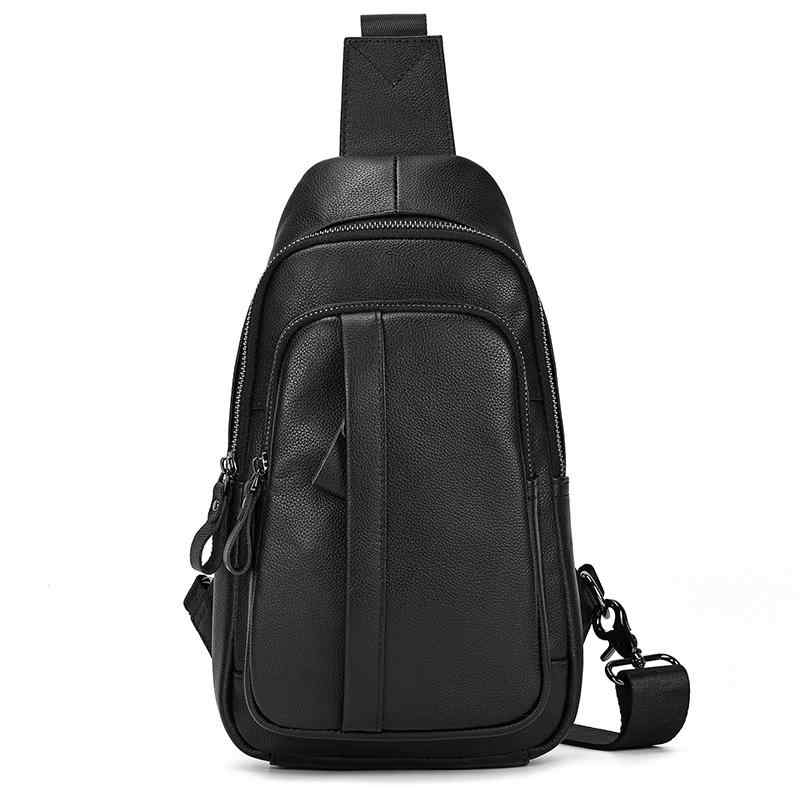 ボディバッグ メンズ 本革 牛革 ファッション ブラック 大容量 ワンショルダー 斜め掛け レザー 鞄 旅行 カジュアル 耐摩耗性 丈夫