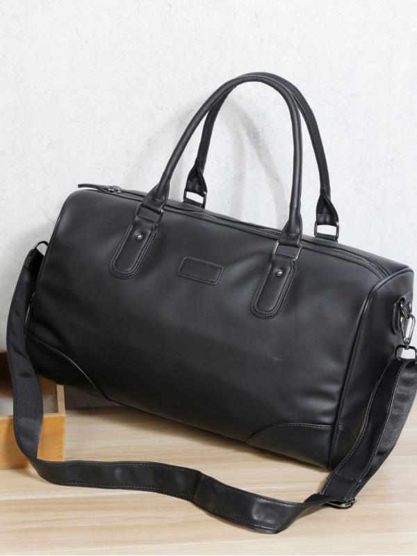 バッグ メンズ 男性用 韓国風 PUレザー 牛革調 大容量 収納力 旅行 ビジネス カジュアル 通勤 出張 普..