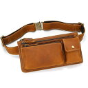 ボディバッグ メンズ 男性用 本革 トップグレインレザー クレイジーホースレザー レトロ ヴィンテージ 欧米風 多機能 ショルダーバッグ 斜め掛け ワンショルダー 普段使い 旅行 休日 耐摩耗性 ブラウン ダークブラウン