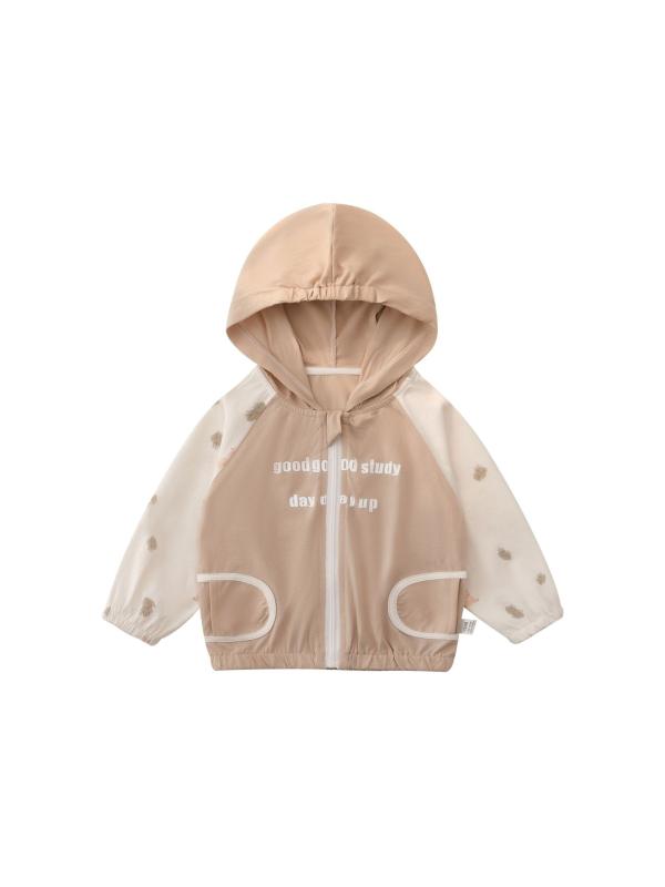 アウター ベビー キッズ 女の子 男の子 春夏 綿100% コットン 薄手 軽量 通気性 冷房対策 長袖 フード..