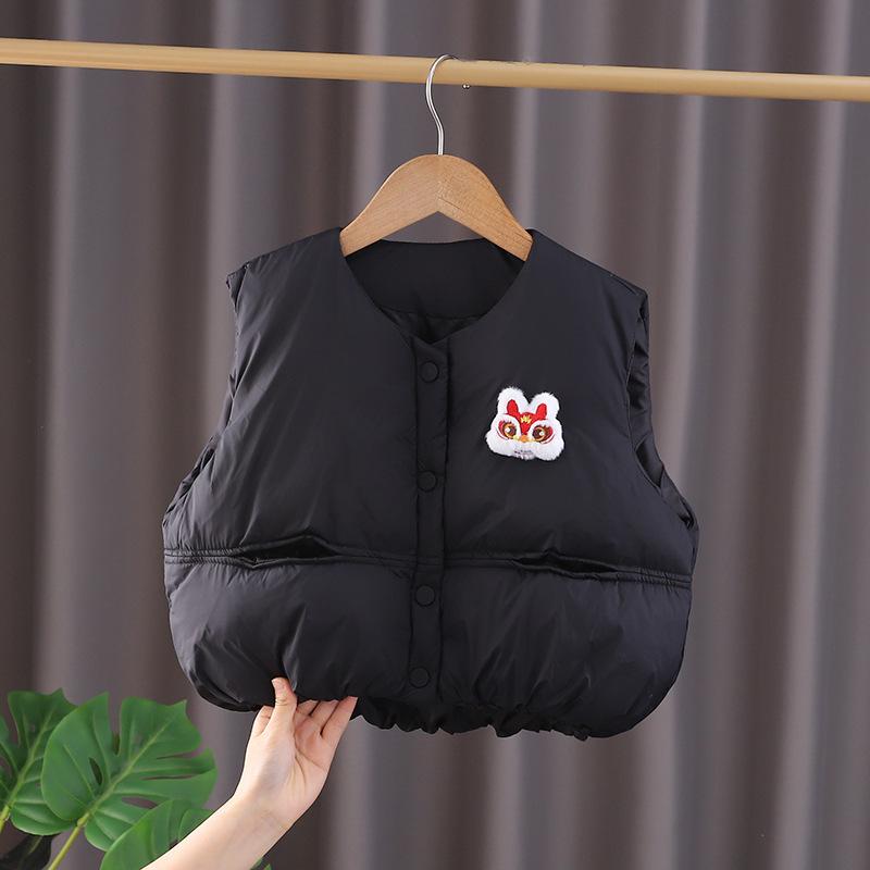 ベスト キッズ 男の子 ダウン 秋冬 おしゃれ カジュアル 防寒 暖かい アウター 重ね着 普段使い 軽量 ..