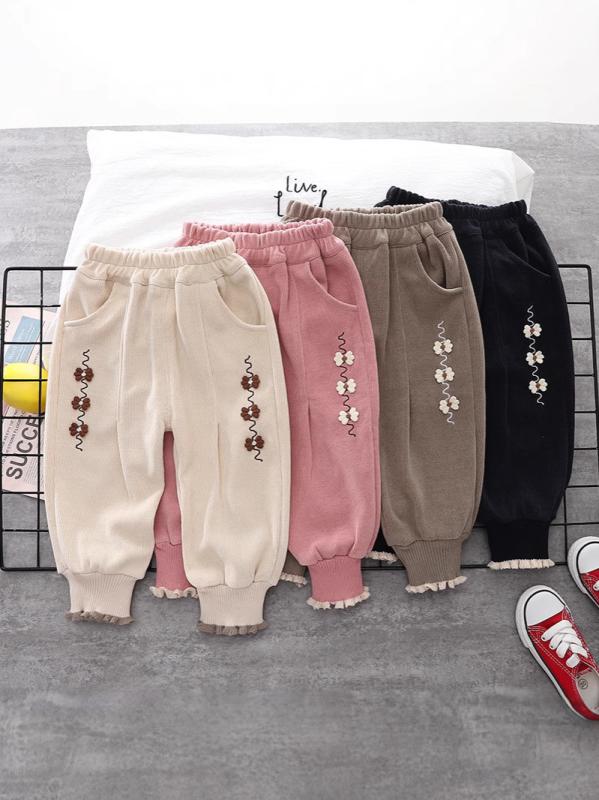 パンツ 女の子 ベビー キッズ 幼児 春秋 薄手 長ズボン ゆったり ルーズフィット カジュアル 普段使い ..