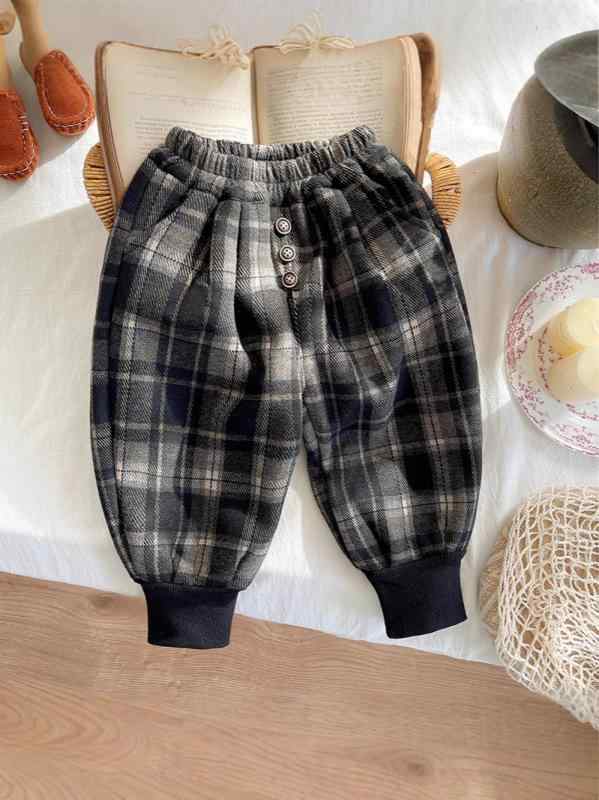 パンツ 男の子 ベビー キッズ 子供 裏起毛 長ズボン 秋冬 カジュアル 普段使い 保温 暖かい 綿 コット..