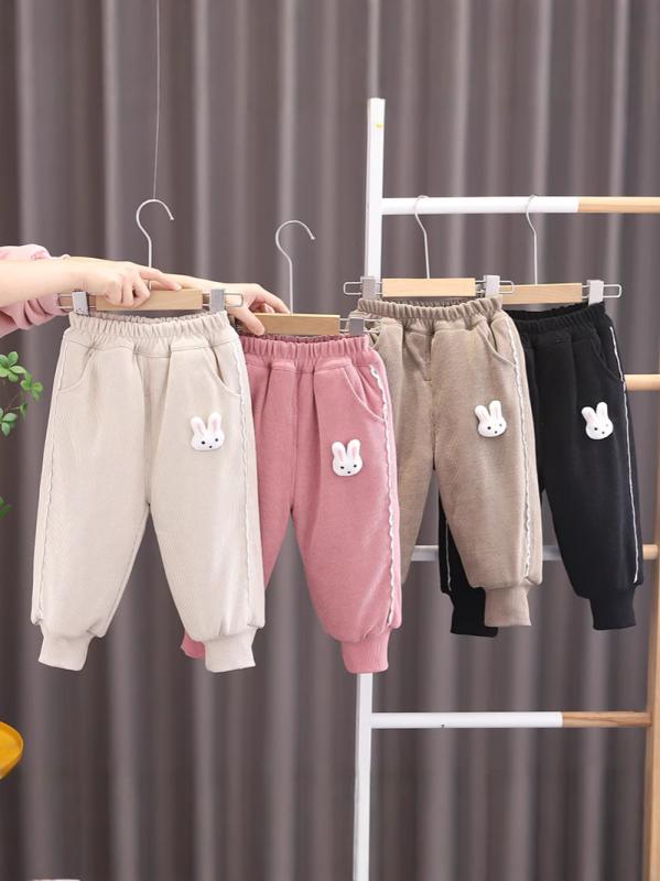 パンツ 女の子 ベビー キッズ 子供 秋冬 裏起毛 ボア 綿 あったか 防寒 ロング丈 スウェット 普段着 カ..