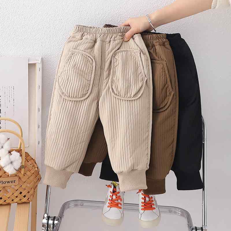 長ズボン 男の子 ベビー キッズ コットン 綿 厚手 立体ポケット 暖かい 普段使い カジュアル 韓国風 ト..