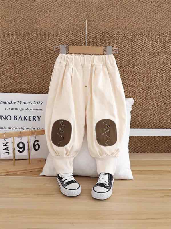 パンツ 男の子 ベビー キッズ 春秋 カジュアル ジョガー 長ズボン 普段使い 通園 通学 綿 コットン 裾..