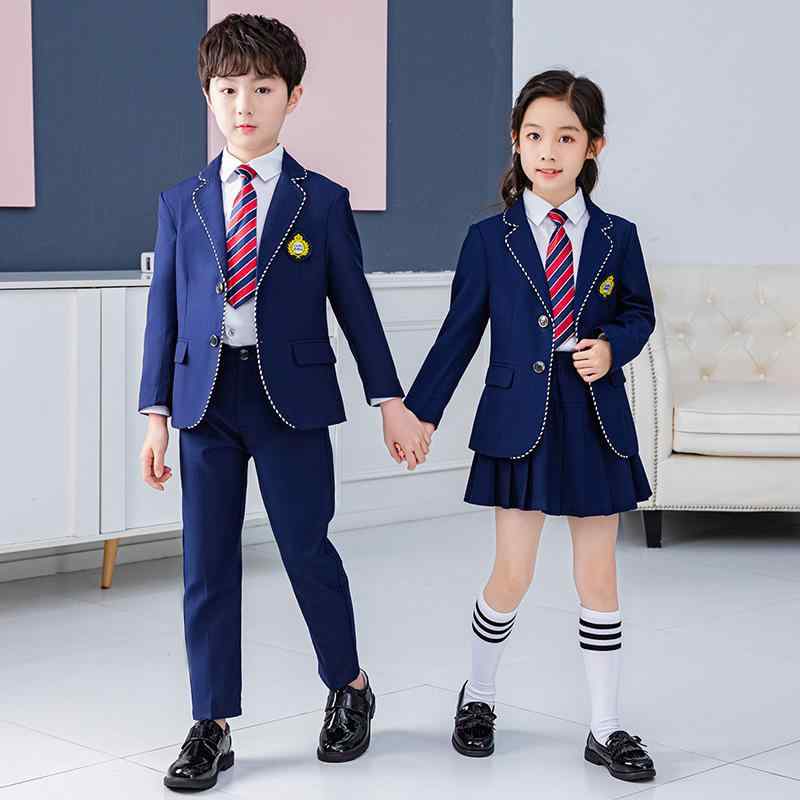 ブレザー キッズ 男の子 女の子 スクール制服 学生服 フォーマルジャケット イギリス風 ブリティッシュ..