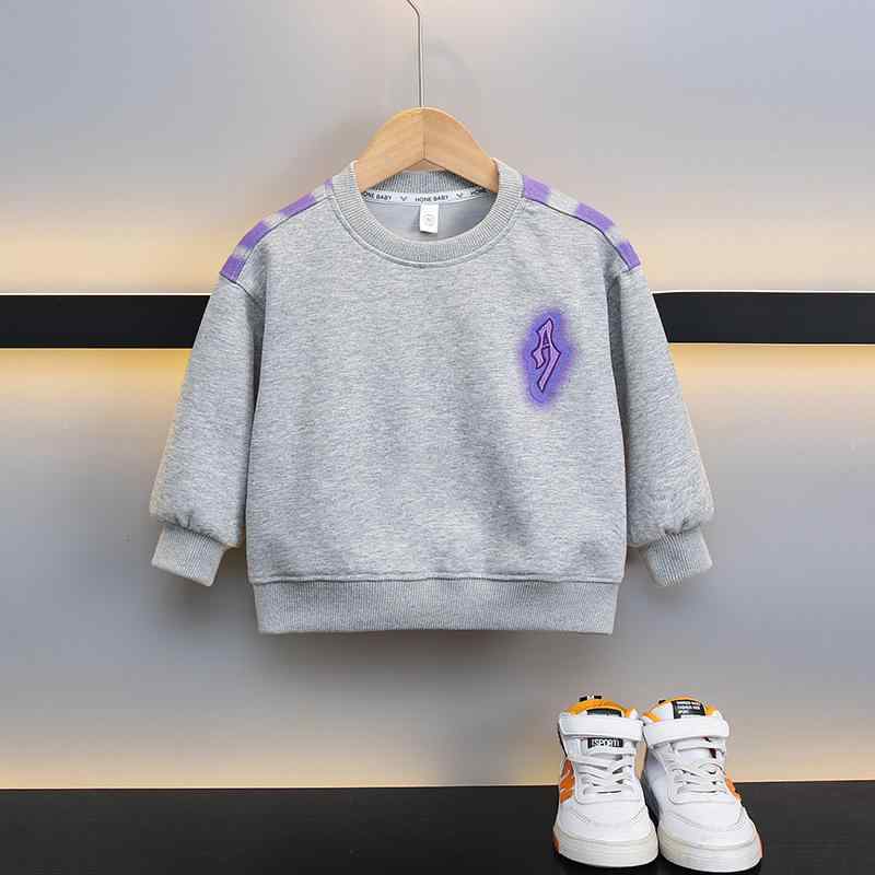 スウェット トレーナー 子供服 男の子 ボーイズ クルーネック 長袖 グラデーション プリント 春秋 トッ..
