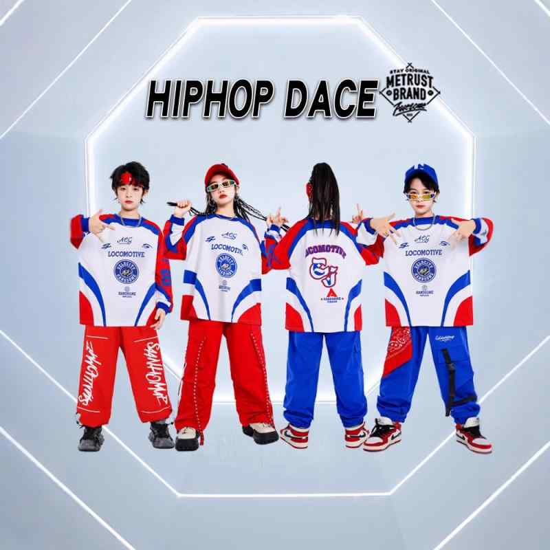 ダンスウェア キッズ 男の子 女の子 ヒップホップ ストリートダンス ジャズダンス 衣装 レーシングスタ..
