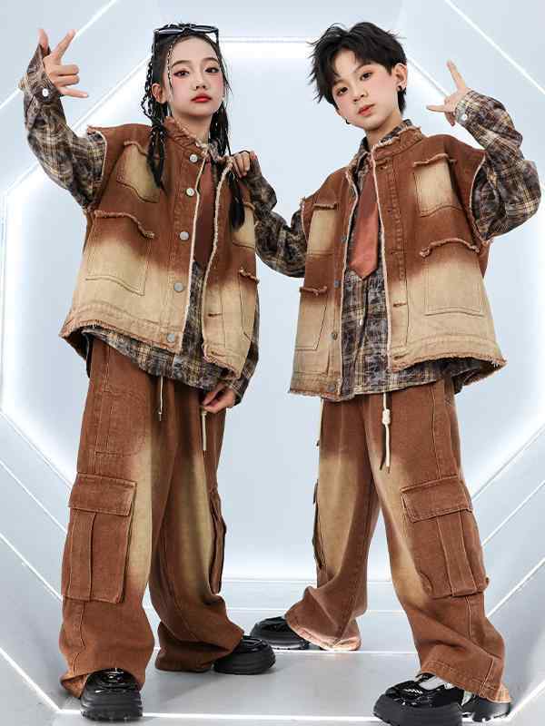 シャツ キッズ 男の子 ストリートダンス ヒップホップ ダンスウェア 発表会 レッスン着 ステージ衣装 ..