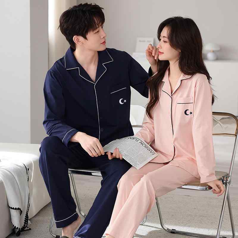 ・カテゴリ: パジャマ・主な素材: 綿95%-100%・スタイル: 開襟、シンプルカジュアル・厚さ: 中程度 (181-200g/平方メートル)・ネックライン: 襟付き、ポロ襟・袖丈: 長袖・丈: 長ズボン・機能: リラックス、通気性、睡眠、バスタイム、部屋着、涼感、快適、外着可能・シーン: アウトドア、部屋着、ホテル・スパ、ウェディングフォト・サイズ展開: レディースM、レディースL、レディースXL、レディースXXL、メンズL、メンズXL、メンズXXL、メンズXXXL