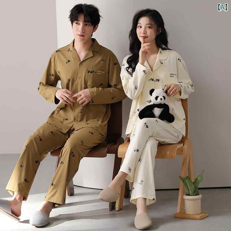 ・カテゴリ: パジャマ・主な素材: 綿95%～100%未満・スタイル: 開襟・厚さ: 中程度 (181-200g/平方メートル)・ネックライン: 襟付き、ポロ襟・袖丈: 長袖・丈: ロングパンツ・機能: リラックス、通気性、睡眠、部屋着、涼感、快適、外出可・季節: 夏、春、秋・シーン: アウトドア、部屋着、ホテル・温泉・サイズ展開: レディースM, L, XL, XXL、メンズL, XL, XXL, XXXL・スタイル: シンプルカジュアル