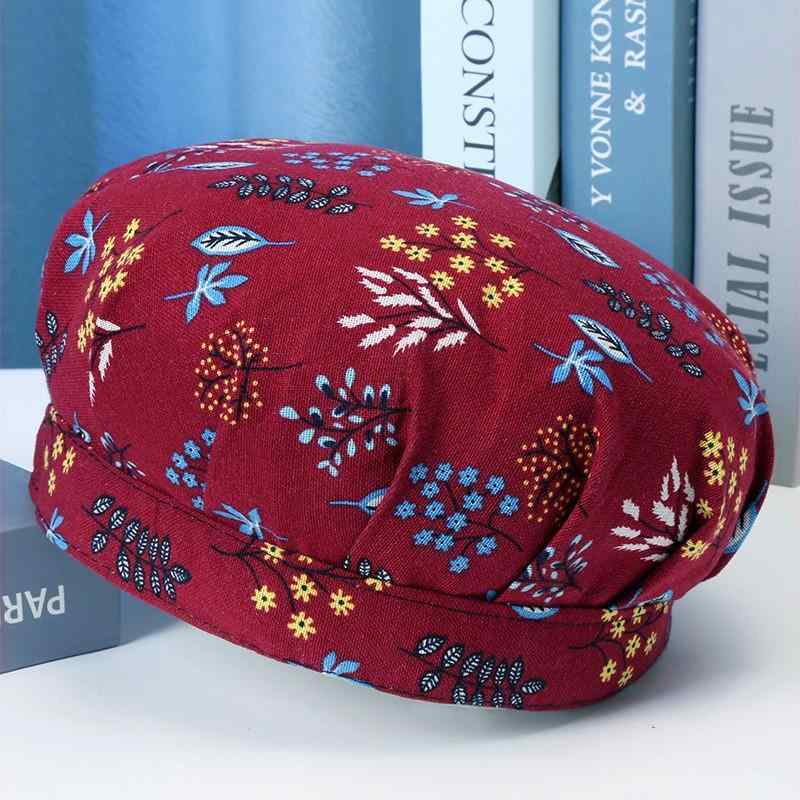 帽子 レディース シニア 中高年向け 春秋 薄手 通気性 蒸れない 軽量 ターバンハット ヘッドラップ 花..