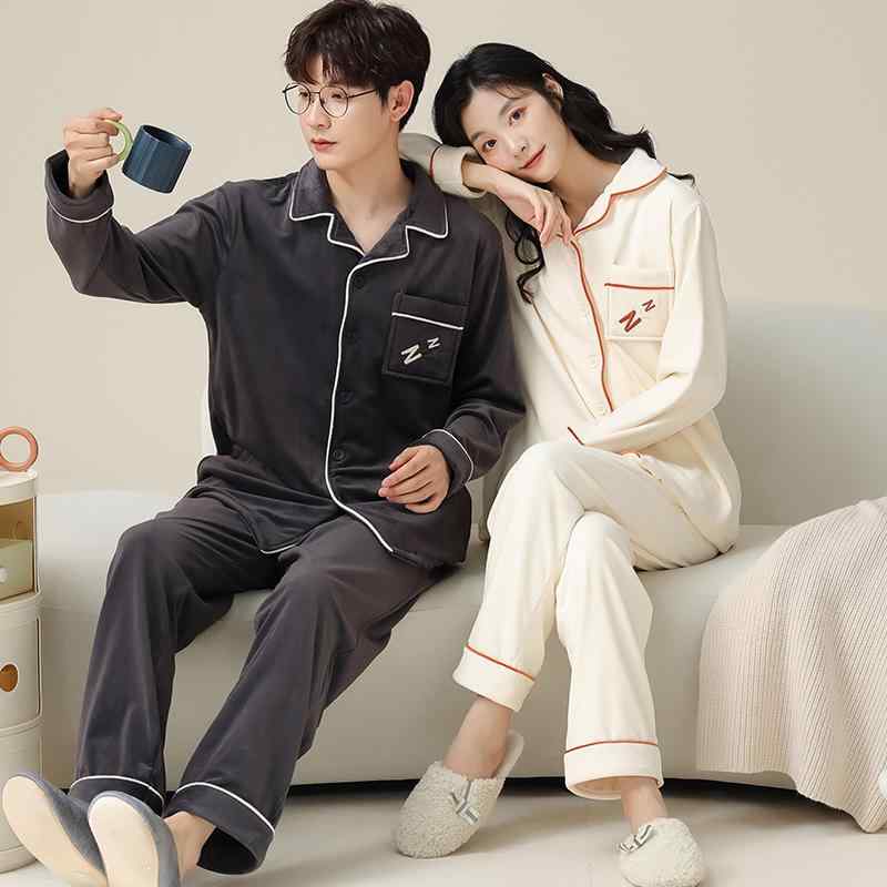 ルームウェア メンズ レディース カップル パジャマ 秋冬 厚手 裏起毛 フリース 暖かい 長袖 ロングパ..