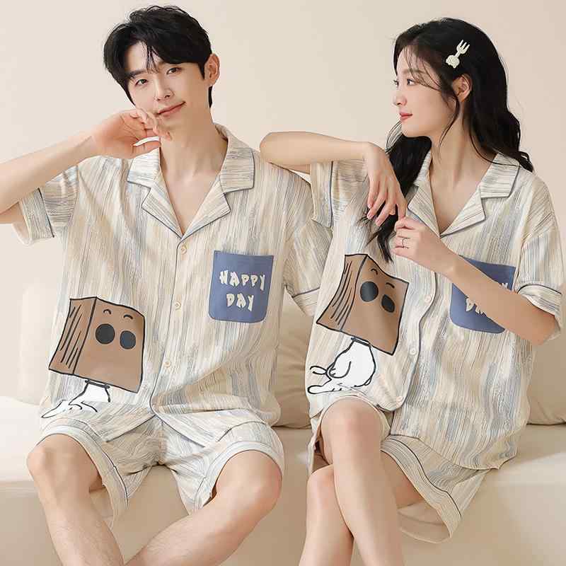 ・カテゴリ: セットアップ・スタイル: カーディガン・主な素材: 綿90～95%・厚さ: 薄手・ネックライン: 襟付き、ポロカラー・袖丈: 半袖・パンツ丈: ショートパンツ・機能: リラックス、快適、部屋着、外出可能・シーン: アウトドア、部屋着・サイズ展開: M、L、XL、XXL、XXXL・テイスト: シンプルカジュアル