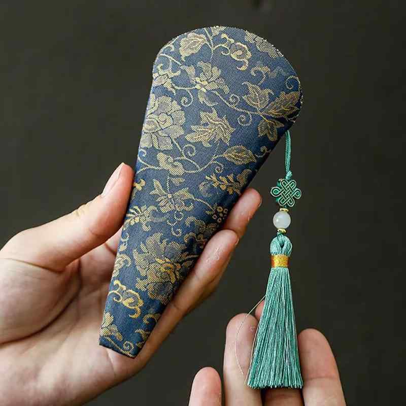 茶道具 ミニはさみ用 シザーケース 布地 ファブリック レトロ アンティーク調 中国風 新中華スタイル ..