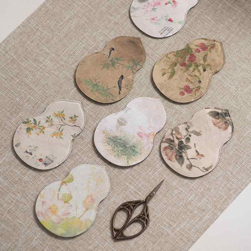 茶道小物 茶切りハサミ 小ばさみ 布製保護ケース レトロ 古風 フリンジ タッセル 和柄 新中式 ティーバ..