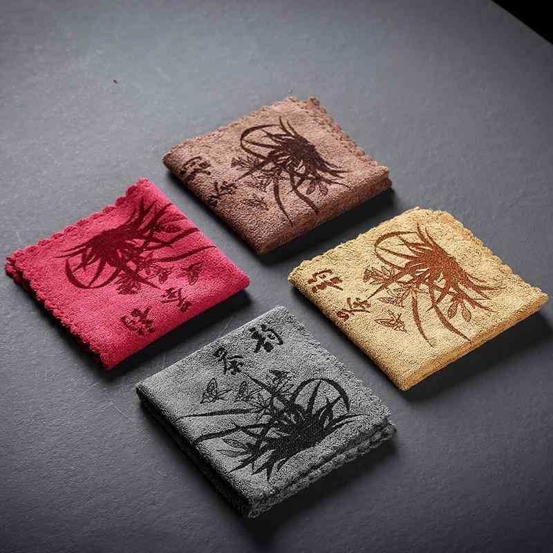 茶巾 茶布 タオル 吸水性 速乾性 厚手 高品質 高級感 和風 おしゃれ シンプル 茶道 功夫茶 茶道具 茶台用 リビング 布製