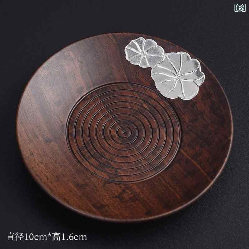 コースター 黒檀 無垢材 天然木 断熱 茶托 茶敷 和風 禅風 モダン おしゃれ 茶器 ...