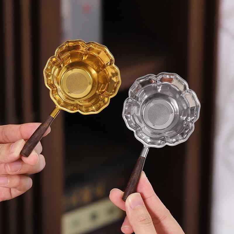 茶こし 304ステンレス 花びらデザイン おしゃれ 茶葉フィルター 茶漉し ストレーナー 茶器 茶道具 中国..