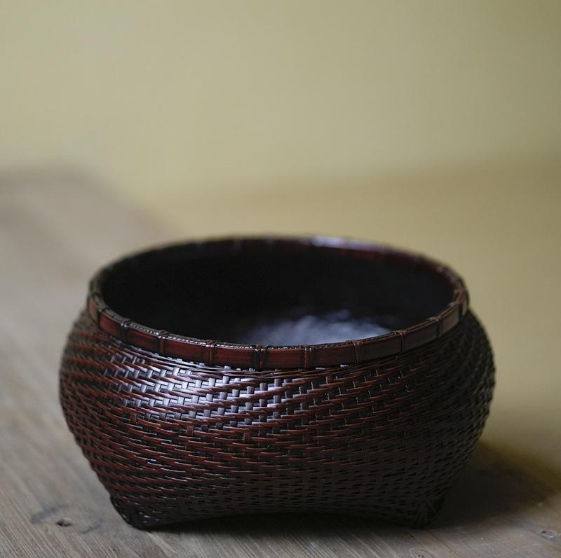 炭かご 竹編み 手作り ハンドメイド