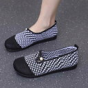 シューズ レディース ミセス 春夏 布製 フラットシューズ スリッポン モカシン パンプス ぺたんこ 通気性 快適 やわらか底 滑り止め 浅履き ラウンドトゥ ...