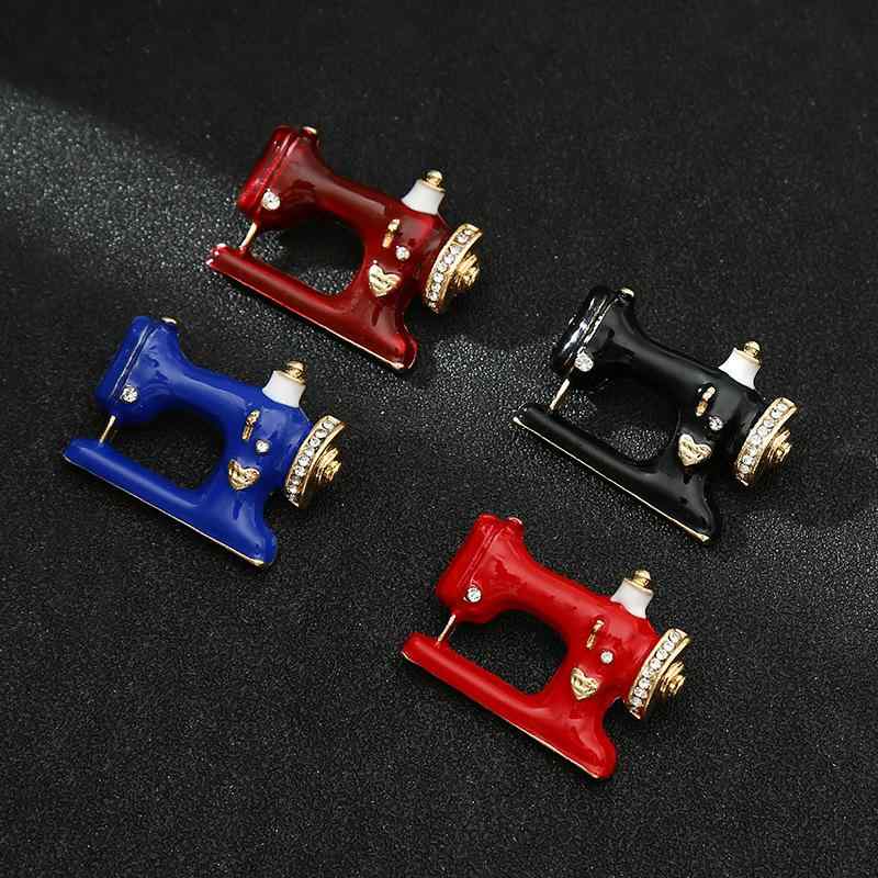 ブローチ 男女兼用 レトロ ミシンモチーフ ピンブローチ 中華風 クラシック アンティーク 合金製 ライ..