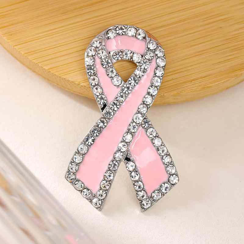 ブローチ 男女兼用 エナメル ジルコニア リボン 蝶結び スカーフピン 上品 エレガント 高級感 小さめ ..