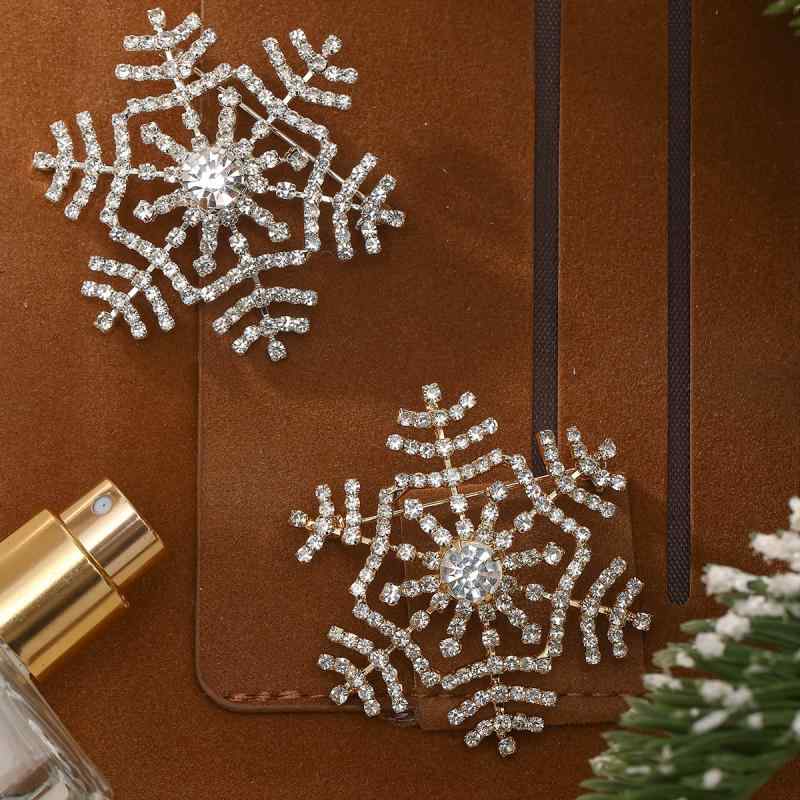 ブローチ 女性用 秋冬 雪の結晶 フルジルコニア 爪留め 高級感 上品 軽やかラグジュアリー おしゃれ コ..