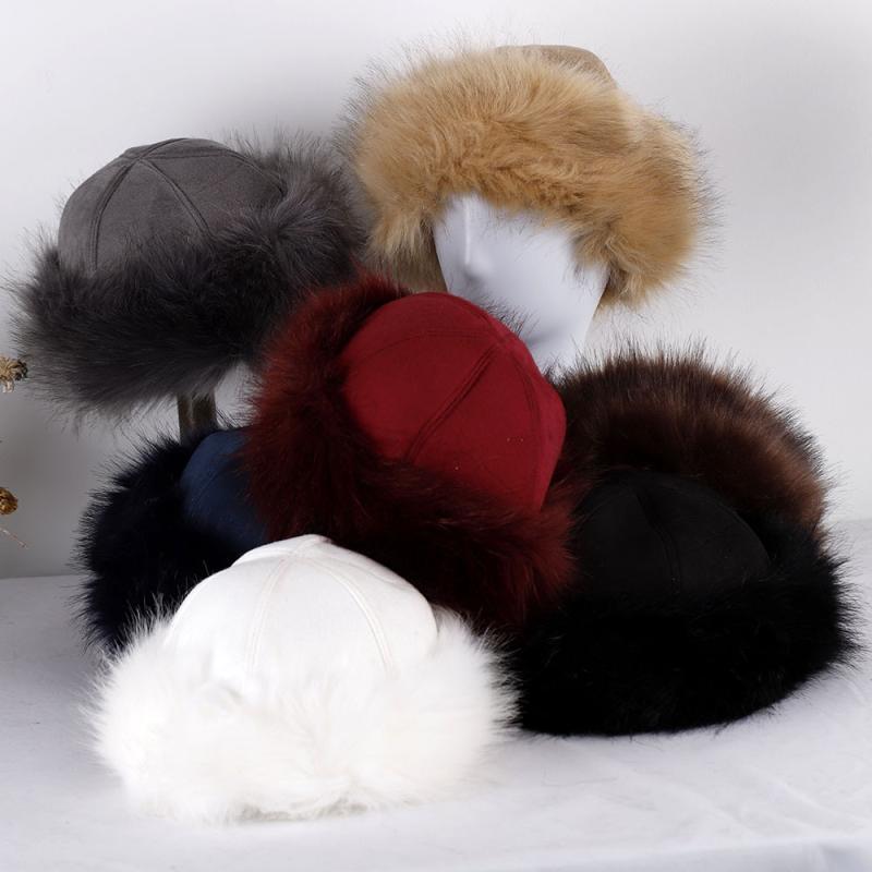 ハット 男女兼用 モンゴルテント型 バケットハット スエード調 フェイクファー 綿混 裏ボア 厚手 保温 ..