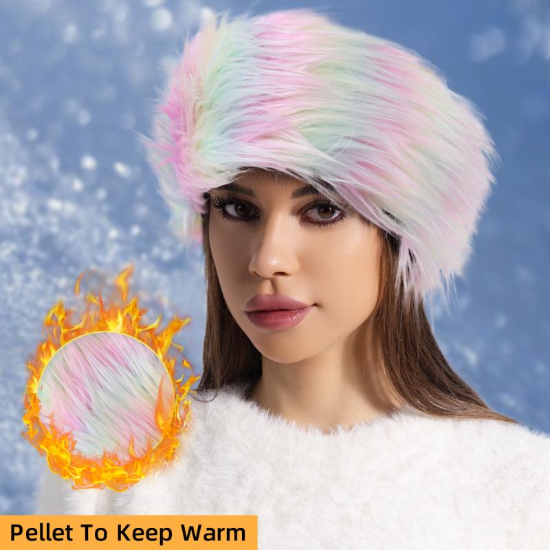 フードウォーマー レディース 女性用 秋冬 2WAY 韓国風 アクリル フォックスフェイクファー エコファー 防寒 保温 かわいい フェミニン ネックウォーマー スヌード 普段使い お出かけ アウトドア(x2)