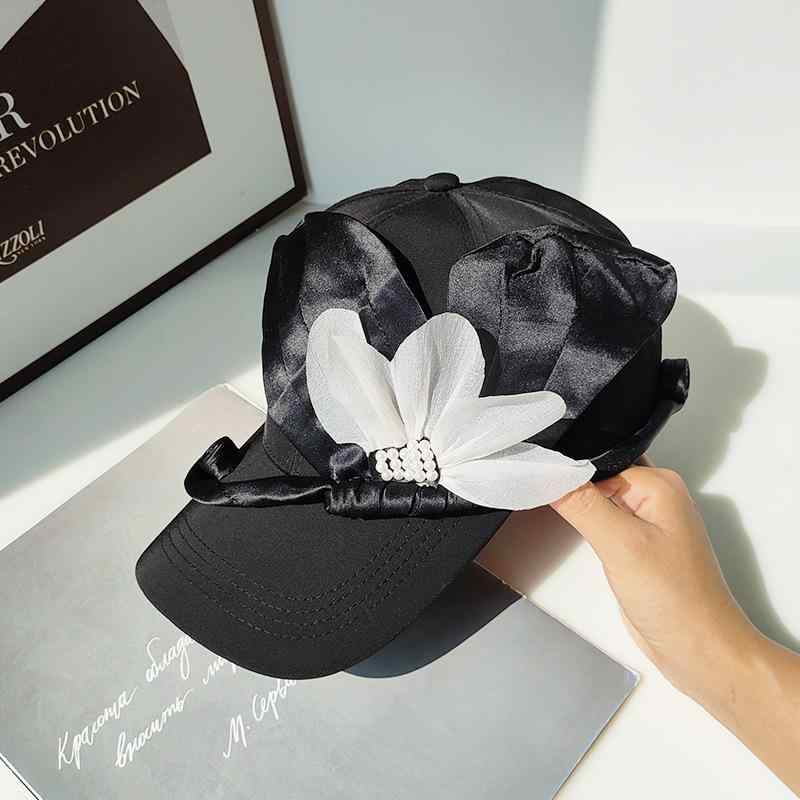 キャップ レディース 女性用 ブラック 新チャイナ風 蝶 バタフライ UVカット 日焼け対策 普段使い カジ..