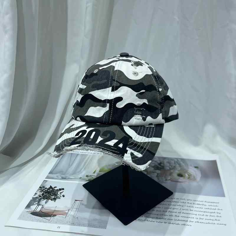キャップ ユニセックス デザイナーズ 個性的 迷彩柄 ウォッシュ加工 ダメージ加工 ヴィンテージ風 おしゃれ トレンド ストリート カジュアル 綿 コットン 日よけ UVカット 通気性 防風 春夏秋 ミリタリーグリーン グレー(x2)(4)